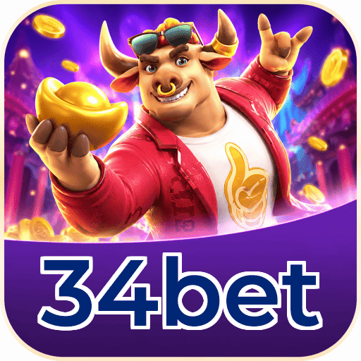 34bet Logo - Bônus com Rollover Justo